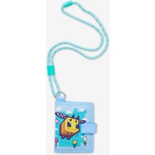 Smiggle Minecraft Mavi Boyun Askılı Cüzdan