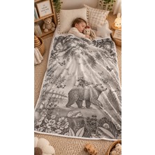 Taraaura %100 Pamuk Penye Dijital Baskılı Bebek Örtüsü / Battaniye – 100×150 cm