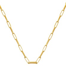 Bilezikci Ataç 14 Ayar Altın Zincir Kolye (3,5 mm Enli) 50 cm.