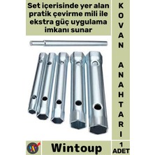 Wintoup #anahtar Musluk Buji Lavabo Tamir 6 Farklı Ölçü Paslanmaz Krom Kaplama 6 Parça Kovan Anahtarı Seti