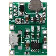 TP4056 Batarya Şarj Cihazı ve Voltaj Yükseltici 3.7V 4.2V Micro USB