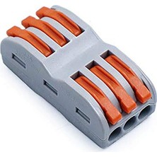 3 Giriş 3 Çıkış Vidasız Klemens - 12-28AWG CH-223