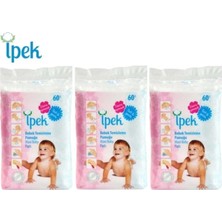 İpek Ipek Bebek Temizleme Pamuğu 180 Adet 60X3