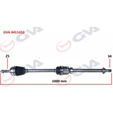 GVA Dpmix-Hb Komple Aks Sağ Megane Iv 1.5dci 16- Euro6 A-T 1000MM