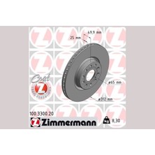 Zimmermann Dpmix-Hb Ön Fren Aynasi Havali Vw Golf 03 09 Caddy 04 10 Passat 05 Jetta 05 Scirocco 08 DF4464 31 986479058-DF4464S