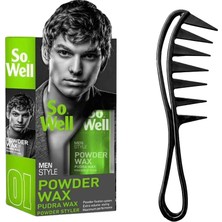 Morco Profesyonel Şekil Tarak & So Well Saç Şekillendirici Pudra Wax 20GR Yeşil