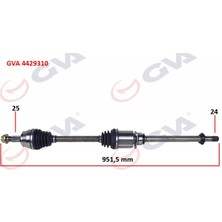 GVA Dpmix-Hb Komple Aks Ön Sağ Egea 1.3 Mjt mt 15- Iç Aks Kafali