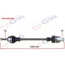 GVA Dpmix-Hb Komple Aks Sağ Kangoo 1.9dti 98-08 721MM