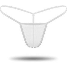 Lolitanya Beyaz Transparan Tül String Tanga L0368