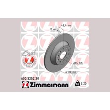 Zimmermann Dpmix-Hb Arka Fren Aynasi Golf Vii 1.2 Tsi-1.4 Tsi-1.4 Tgi-2.0 Gti 12 Golf Sportsvan 1.6 Tdi-2.0 Tdi 14 0986479A84-DF6504