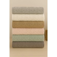 Mela Home Jakarlı Çiçek Desenli 50*90 cm 6'lı El ve Yüz Havlu Seti- Çeyizlik- Hediyelik - Mutfak %100 Pamuklu