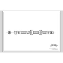 CORTECO Dpmix-Hb Fren Hortumu Arka Mercedes W164 X164