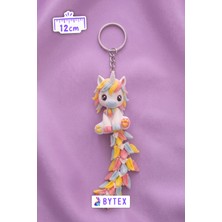 Bytex Store Sevimli Unicorn Eklemli Anahtarlık & Çanta Süsü – Hareketli Kuyruk Figürlü Hediyelik