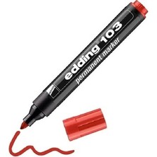 Edding 103 Kırmızı Koli Kalemi Permanent Marker