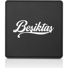 Beşiktaş El Yazı Silikon Bardak Altlığı (2'li Set) - Lisanslı Orijinal