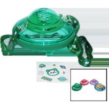 SS Home Concept Ufo Modeli Renkli Mika Kristal Suluk Matara Pipetli - Taşıma Askılı 550ML ( Herhangi Bir Renk Gönderilir )