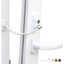 SS Home Concept Anahtarlı Halatlı Pvc Kapı Pencere Emniyet Kilidi