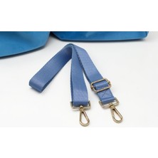 Anatolia Craft 3 cm Polyester Mavi Ayarlanabilir Çanta Askısı, Omuz Askısı, Çanta Sapı, Çanta Aksesuarı, Telefon Askısı 3cm En 120 cm Uzunluk