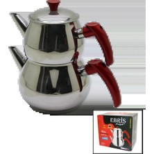 SS Home Concept Aile Büyük Boy Küre Çelik Çaydanlık Seti Üst: 1.2lt - Alt: 2lt