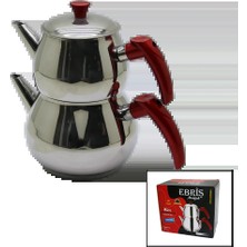 SS Home Concept Orta Boy Küre Çelik Çaydanlık Seti Üst: 1lt - Alt: 1.60LT
