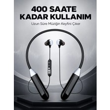SS Home Concept Spor Için Bluetooth Boyun Kulaklığı Mikrofonlu Kablosuz Kulak Içi Müzik ve Telefon Kulaklığı