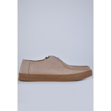 Dimattia Erkek Nubuk Deri Bağcıklı Loafer U008037 Krem