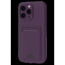 SS Home Concept Apple iPhone 16 Plus Kılıf Kelvin Kartvizitli Silikon - Derin Mor