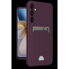 SS Home Concept Samsung Galaxy A26 Kılıf Kelvin Kartvizitli Silikon - Derin Mor