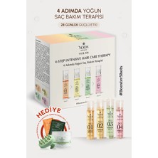 Yoon Saç Bakım Seti Yoğun Onarıcı Saç Terapisi | 4 Adım 28 Gün Parlaklık Nem, Besle ve Onar 4X28ml