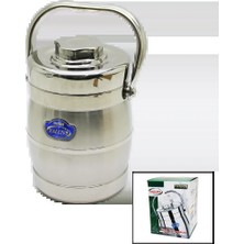 SS Home Concept Metal Kova 3lü Sefer Tası Saklama Kabı 1.6lt