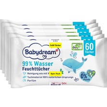 3 Adet Babydream Islak Mendil Yüzde 99 Su 6X60'LI