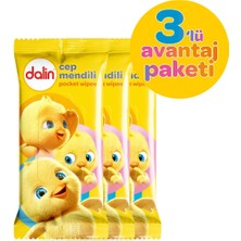 4 Adet Dalin Islak Cep Mendili 3X15 Adet