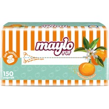 4 Adet Maylo Puf Mendil Mandalina Kokulu 150'LI