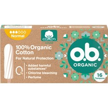 O.B. 5 Adet O.b Tampon Organic 16'lı Normal 16'lı