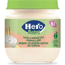 5 Adet Hero Baby Muzlu Bisküvili Muhallebi 120 gr