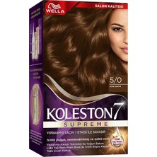 2 Adet Koleston Wella Supreme Saç Boyası 5/0 5/0 Açık Kahve 1 Adet