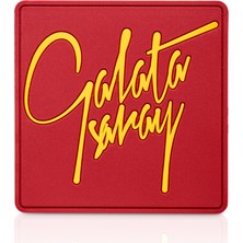 Galatasaray El Yazı Silikon Bardak Altlığı (2'li Set) - Lisanslı Orijinal