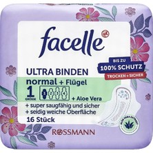 Facelle Ped Ultra Normal Kanatlı Aloe Veralı 16'lı