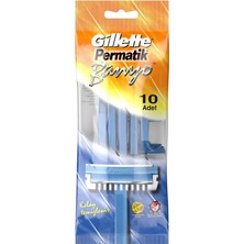 Gilette 2 Adet Permatik Permatik Banyo Kullan At Tıraş Bıçağı 10'lu