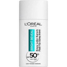 L'Oréal Paris L Oréal Paris Bright Reveal Spf 50+ Koyu Leke Karşıtı Yüz Güneş Kremi 50 ml