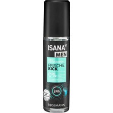 2 Adet Isana Men Deodorant Pump Sprey Aloe Veralı 75 ml