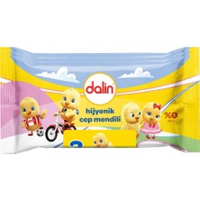 2 Adet Dalin Islak Cep Mendili Hijyenik 3X15 Adet