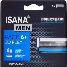2 Adet Isana Men Yedek Tıraş Bıçağı Başlığı 6 Bıçaklı 8'li