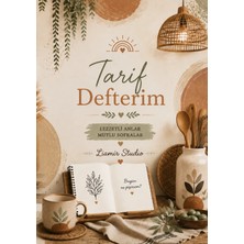 Liamir Studio Yemek Tarif Defteri, 50 Yaprak /100 Sayfa, A5 / Tel Spiral / Laminasyon Kapak LMR008