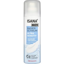 2 Adet Isana Men Tıraş Köpüğü Aloe Vera'lı Hassas Ciltler Için 300 ml