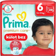 5 Adet Prima Premium Care Külot Bez 6 Numara Bebek Bezi 28 Adet