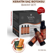 Yoon Keratin Saç Bakım Seti - Formaldehitsiz, Kokusuz, Vegan ve Evde Kullanıma Uygun Keratin Saç Botoksu