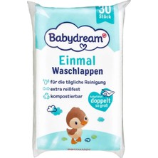 2 Adet Babydream Bebek Yıkama Bezi Tek Kullanımlık 30 Adet