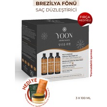 Yoon Brezilya Fönü & Keratin Saç Düzleştirme İşlemi Sağlayan ve Besleyen Çift Yönlü Yoğun Saç Bakım Seti