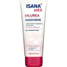 3 Adet Isana Med Nemlendirici El Kremi % 5.5 Urea & Cica Hassas ve Kuru Ciltler Için 100 ml